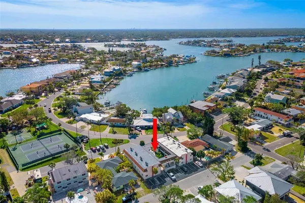 an aerial view of multiple house