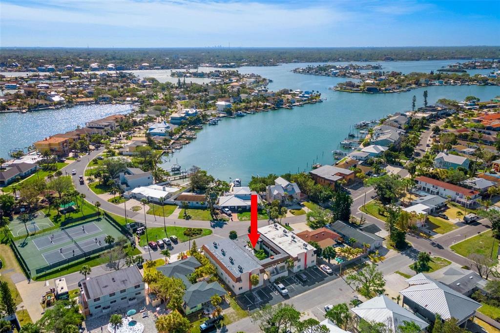 2704 2nd Street, Unit 2 Indian Rocks Beach, FL 33785 - Photo 29 of 32 an aerial view of a city