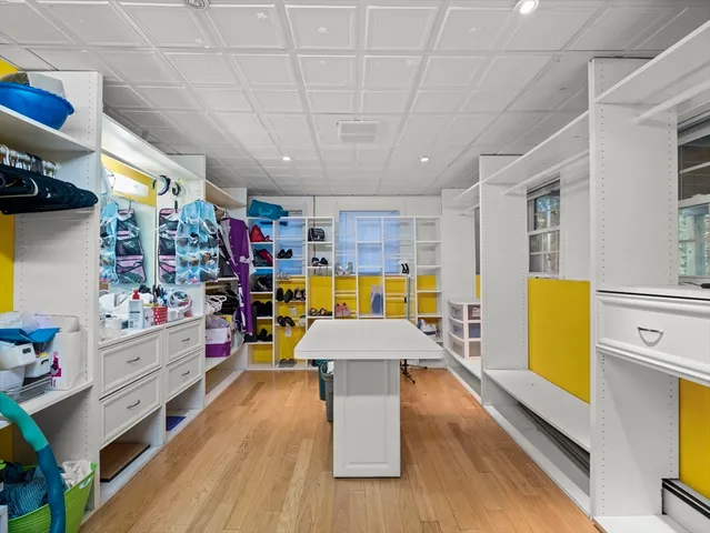 a view of a wooden deck