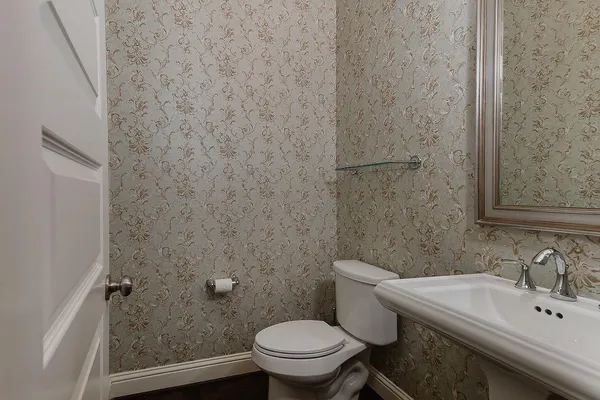 a bathroom with a sink and a toilet