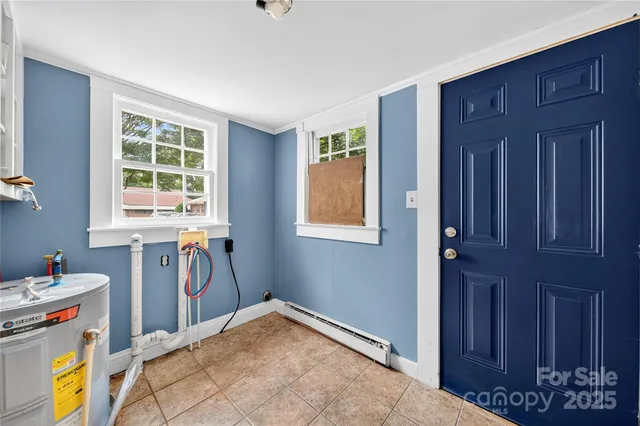 a view of storage and utility room