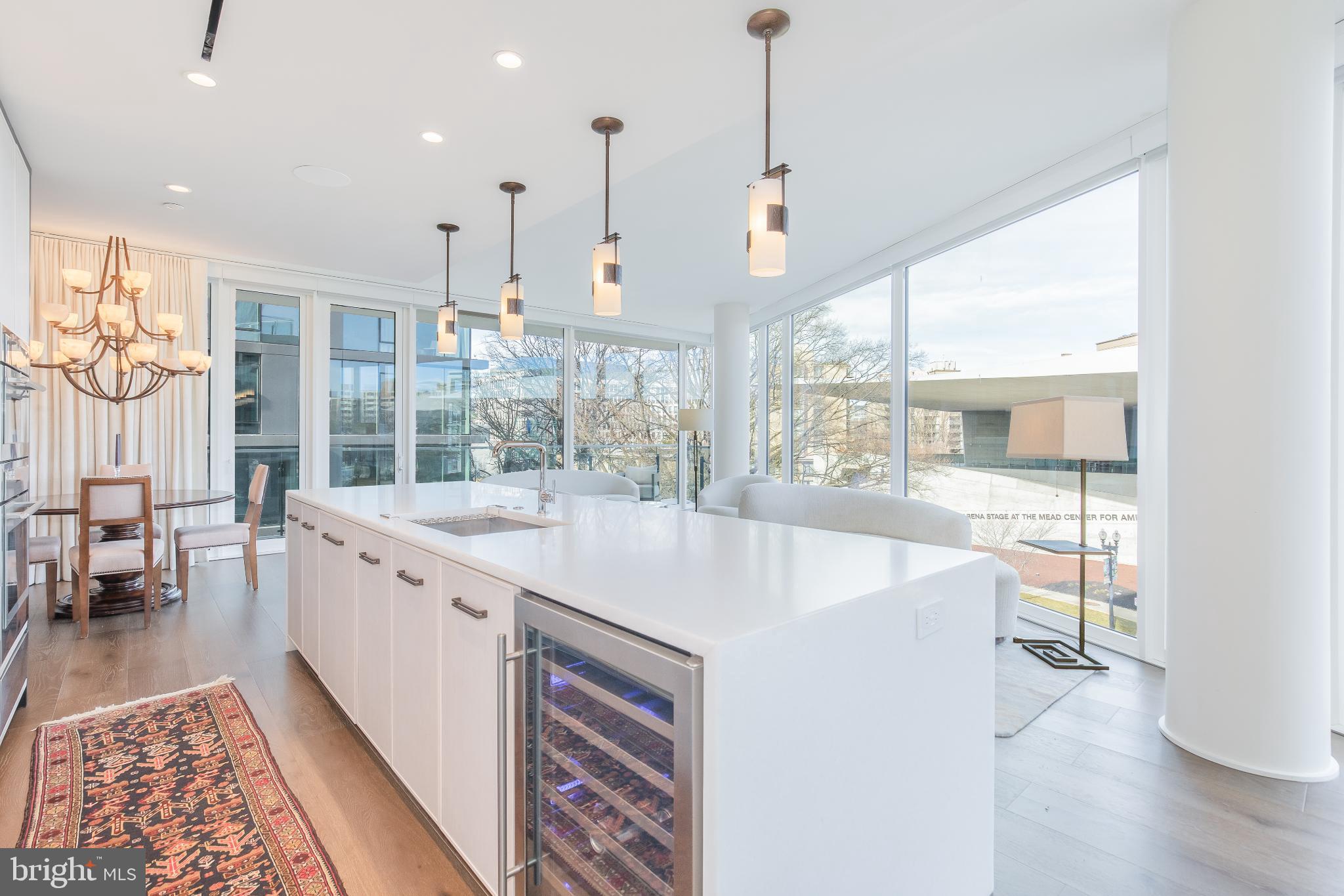 601 Wharf Street Southwest, Unit 412 Washington, DC 20024 - Photo 9 of 38 Modern kitchen with panoramic views.