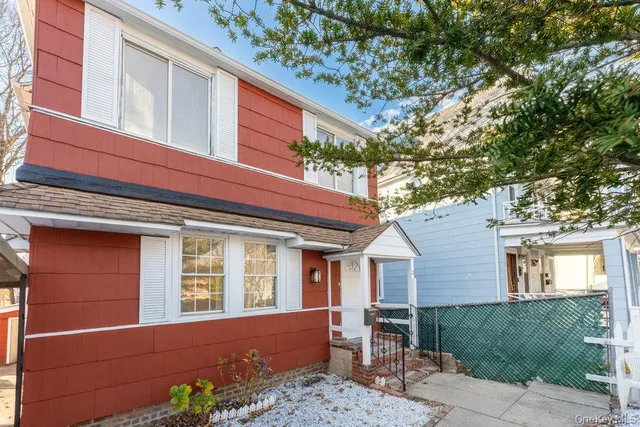a view of a house with a patio