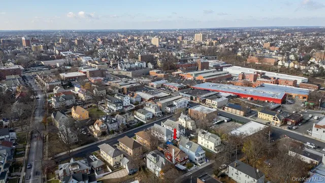 an aerial view of a city