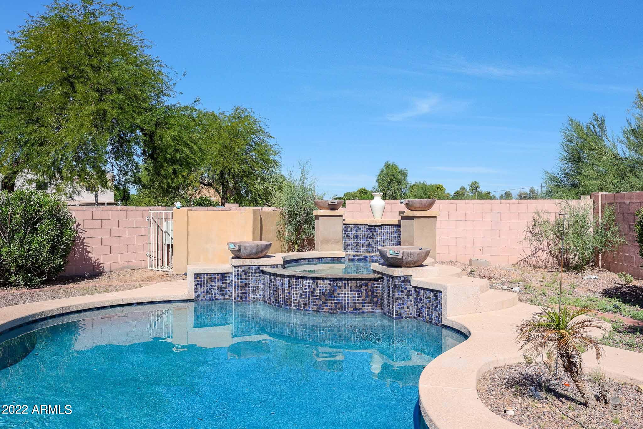 735 South Del Rancho Mesa, AZ 85208 - Photo 35 of 37 Newly pebbeled pool