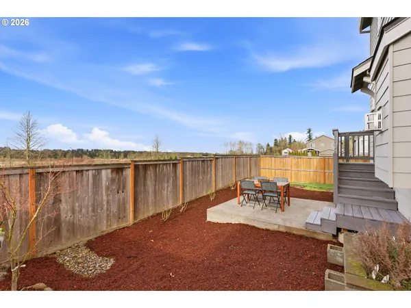 a view of outdoor space with seating area
