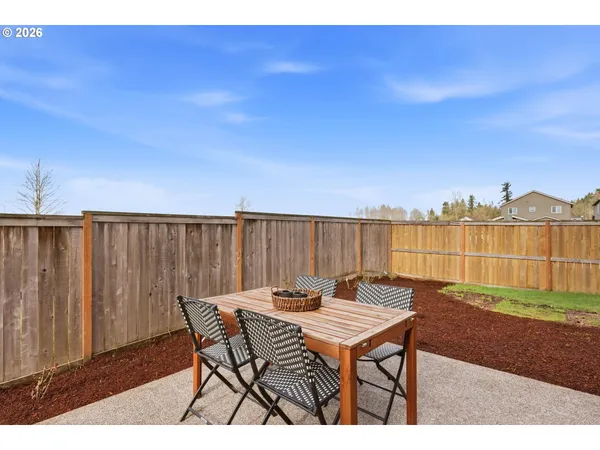 a terrace with outdoor seating