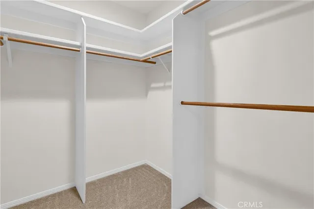 a close view of closet