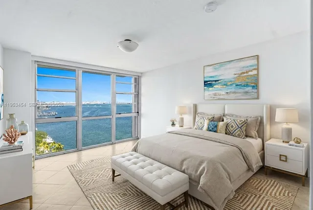 a view of a city with tall buildings