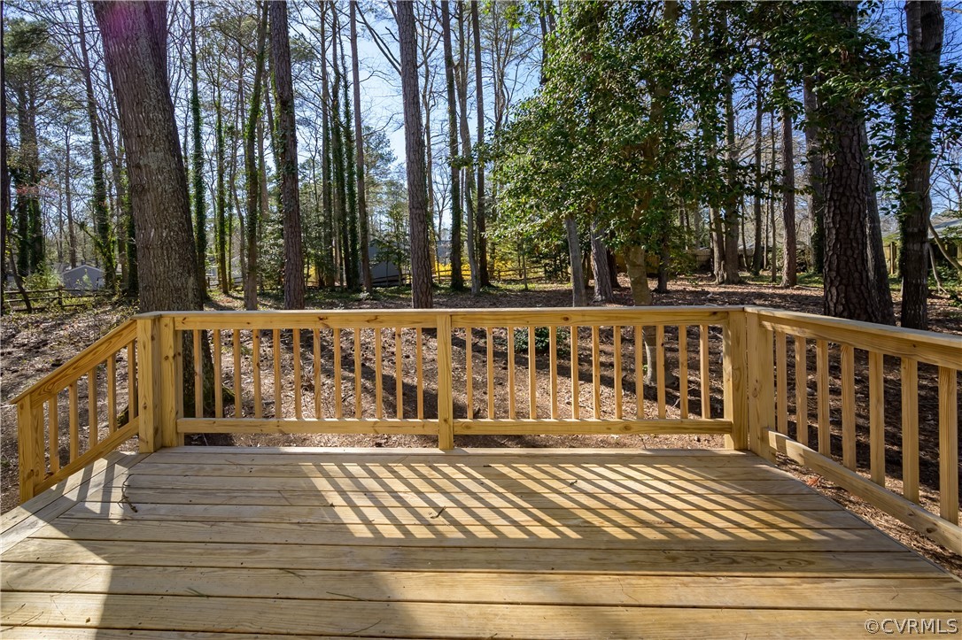 5012 Rollingway Road Chesterfield, VA 23832 - Photo 9 of 35 a view of a wooden deck