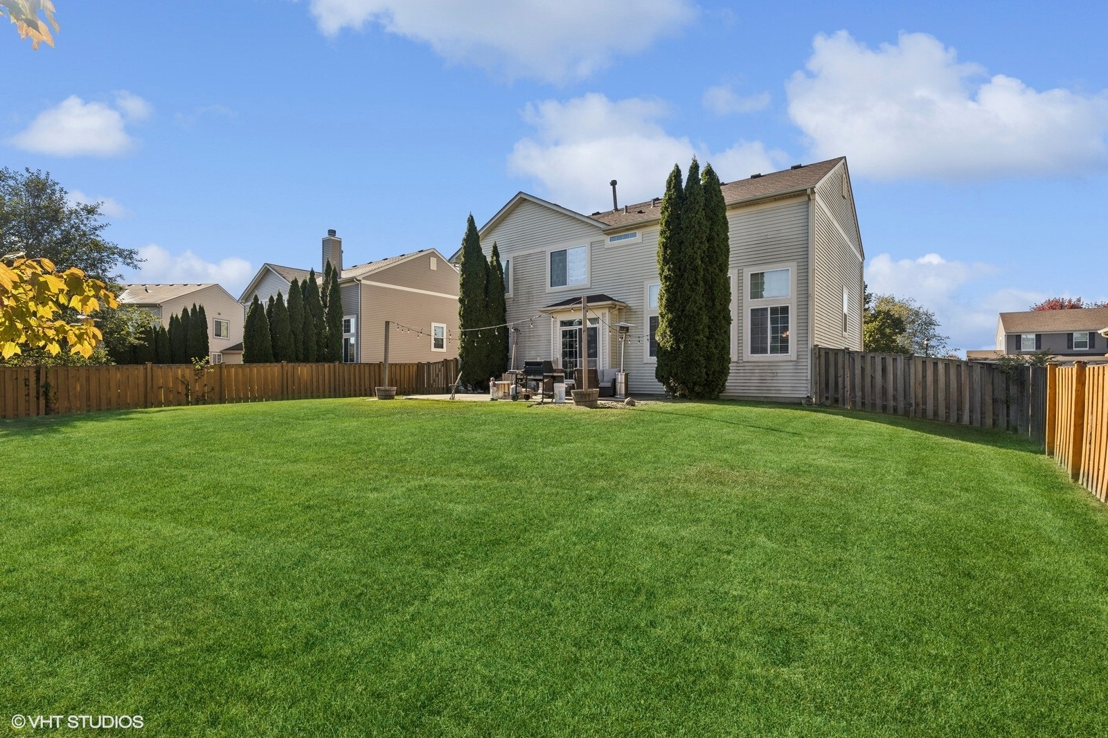 9740 Newton Road Huntley, IL 60142 - Photo 2 of 20 a front view of house with yard and green space
