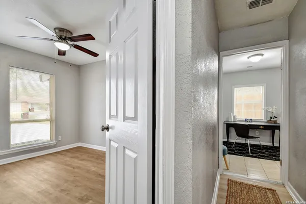 a view of a livingroom with a staircase