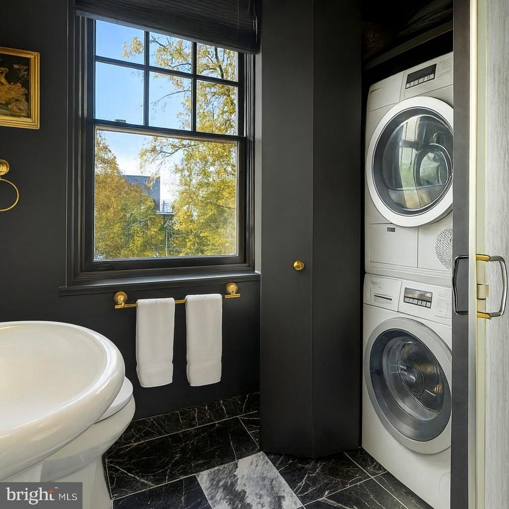 1829 16th Street Northwest, Unit 4 Washington, DC 20009 - Photo 13 of 20 Guest bath - washer/dryer