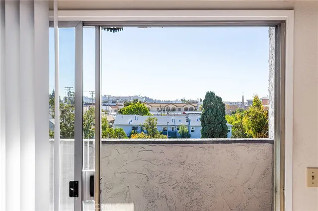 a view of a city from a window