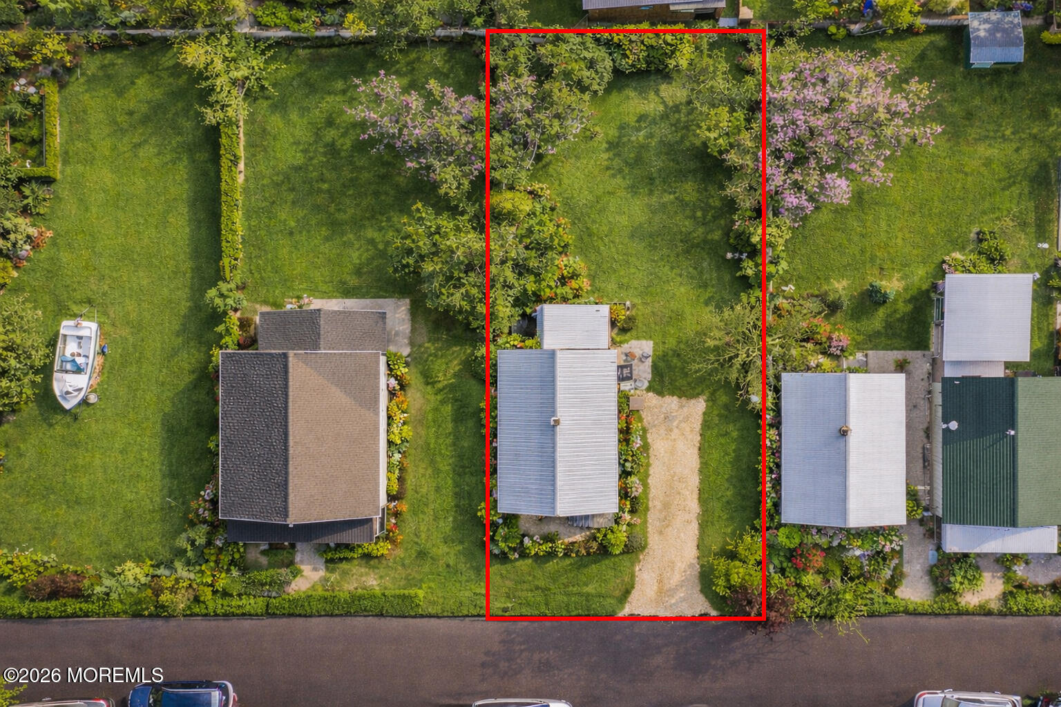 117 Laurel Street Long Branch, NJ 07740 - Photo 6 of 6 an aerial view of a house with a yard basket ball court and outdoor seating