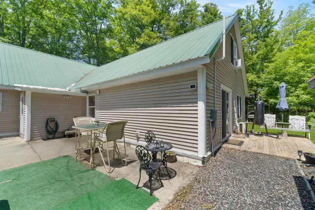 a house view with a garden space