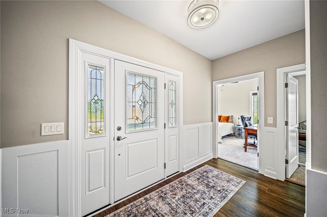 6490 South Cobblestone Road Cleveland, OH 44143 - Photo 20 of 38 Detailed Front Door With Leaded Glass And SideLights