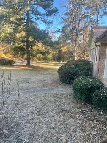 a view of an outdoor space and a yard