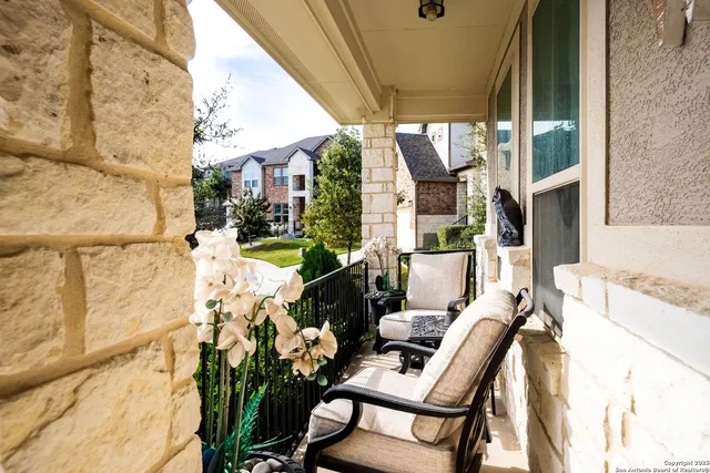 a view of balcony and patio