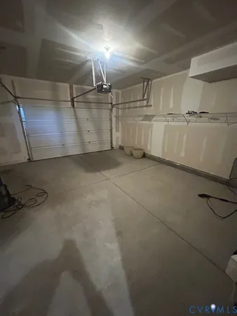 a view of a room with an empty space