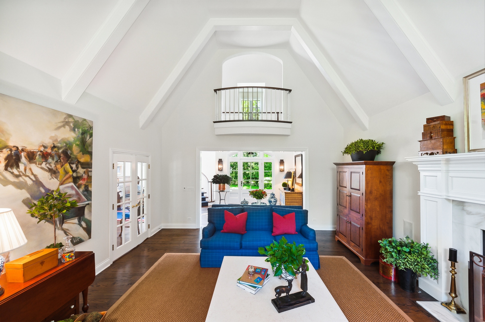 370 North Mayflower Road Lake Forest, IL 60045 - Photo 7 of 29 a living room with furniture fireplace and flower pot