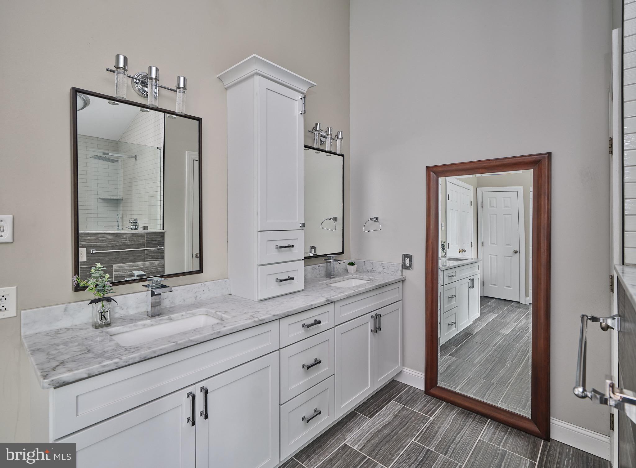 1051 South Kimbles Road Yardley, PA 19067 - Photo 51 of 73 Primary Luxury Bathroom with Dual Sinks and Vanity