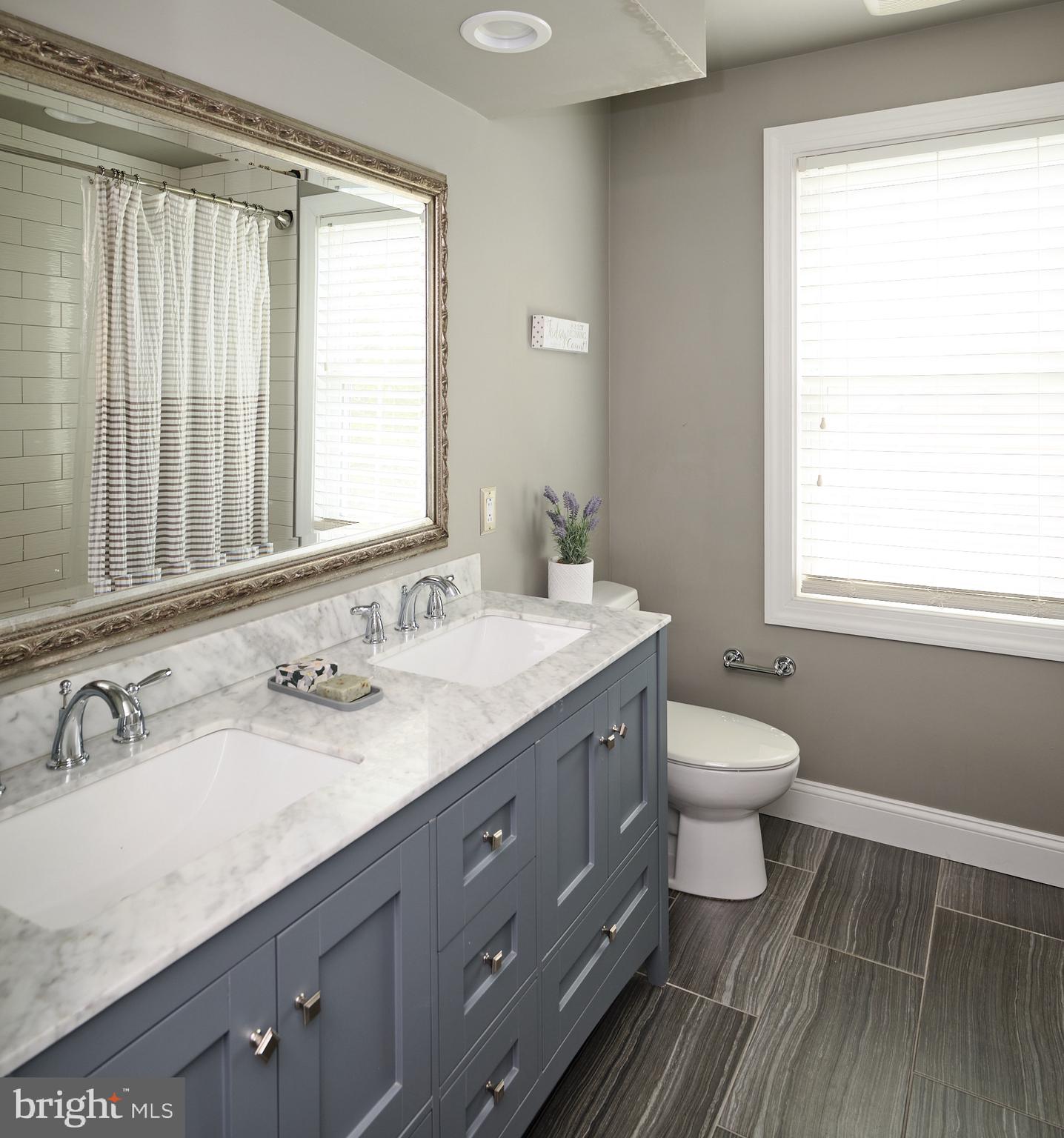 1051 South Kimbles Road Yardley, PA 19067 - Photo 54 of 73 Hall Bath with Dual Sink and Tub Shower