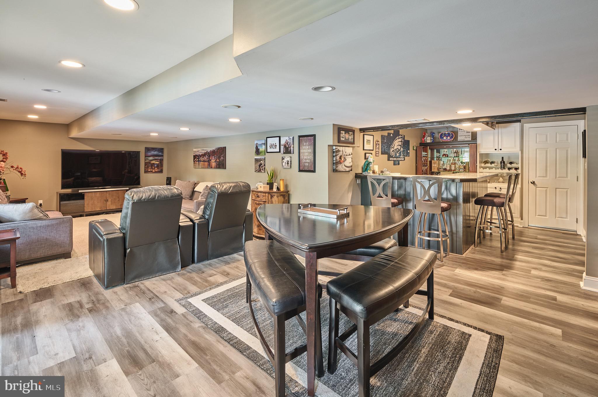 1051 South Kimbles Road Yardley, PA 19067 - Photo 57 of 73 Lower Level w/ Media Room, Bar, Game Area, Storage