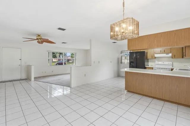 a view of a livingroom with wooden floor