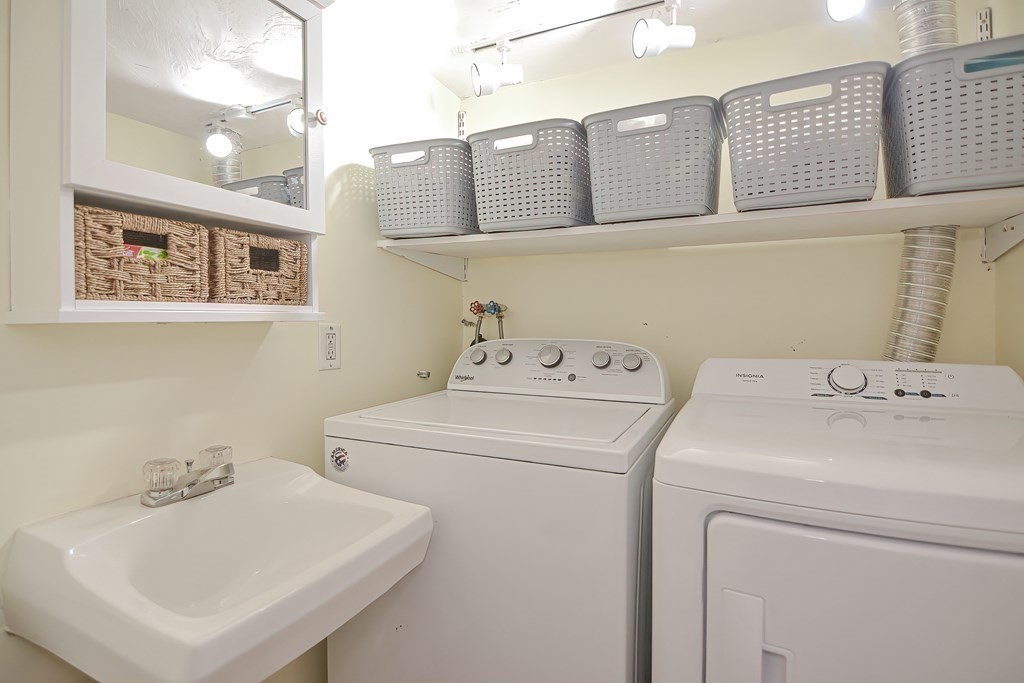 8 Maple Avenue Danvers, MA 01923 - Photo 33 of 42 a utility room with dryer and washer