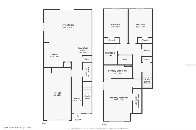 $2,350 | 4431 Rachel Fls Drive, Tampa, FL 33610