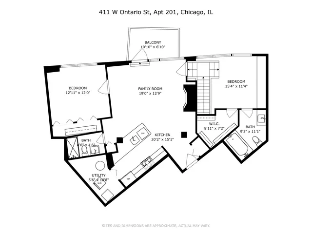 $1,850,000 | 411 West Ontario Street, Unit 201302, Chicago, IL 60654