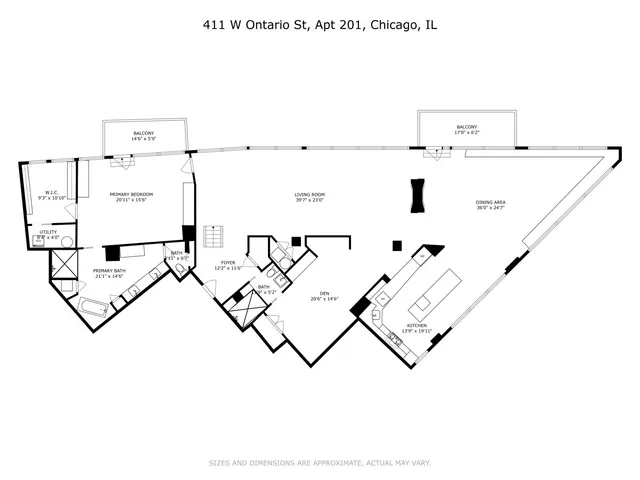 $1,850,000 | 411 West Ontario Street, Unit 201302, Chicago, IL 60654