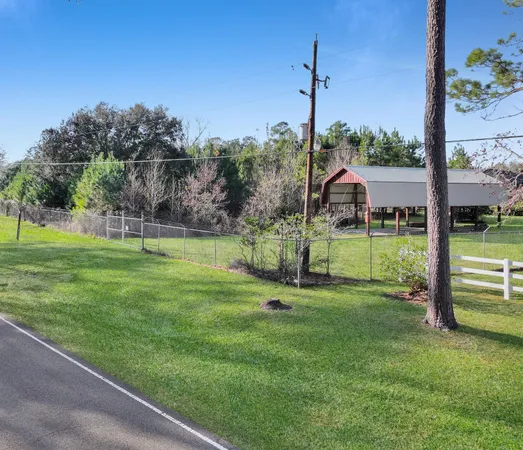 a view of a park with swings
