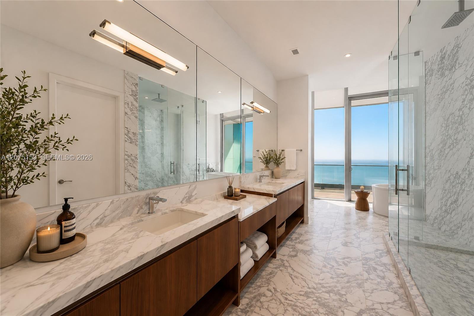 175 Southeast 25th Road, Unit UPH01 Miami, FL 33129 - Photo 10 of 60 Primary Bathroom. UNA Residences Brickell. One or more photos have been virtually staged.