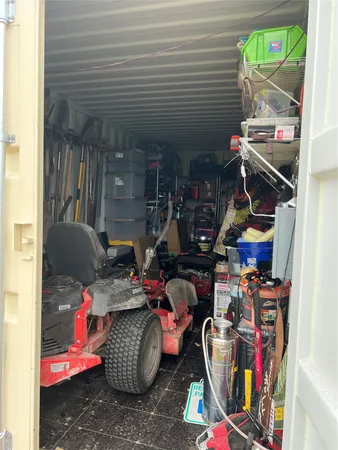 a room with gym equipment