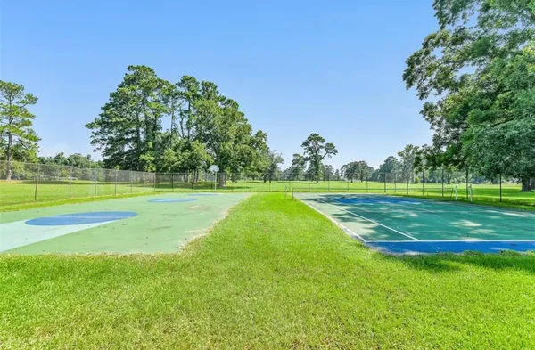 a view of a volley ball court