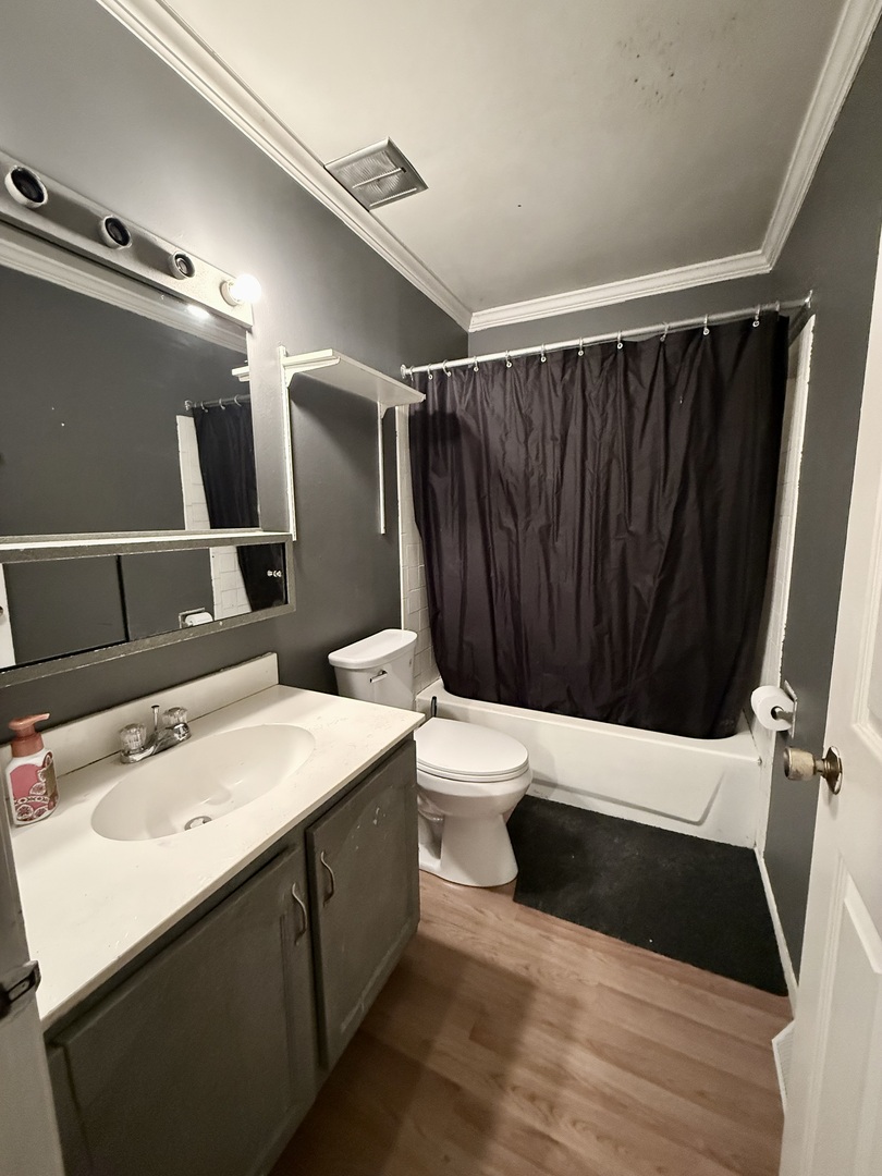 1341 Beverly Lane Streamwood, IL 60107 - Photo 11 of 14 a bathroom with a sink a toilet and shower