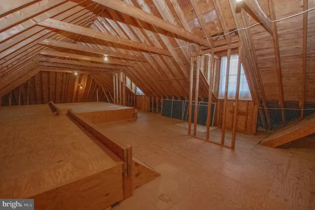 a view of a room with stairs