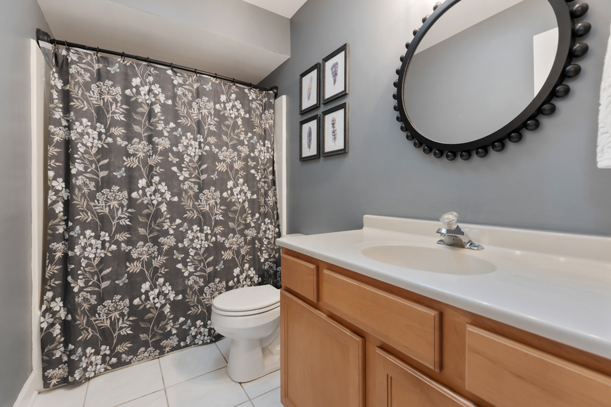 24854 Buttercup Lane Manhattan, IL 60442 - Photo 23 of 36 a bathroom with a sink a toilet and a mirror