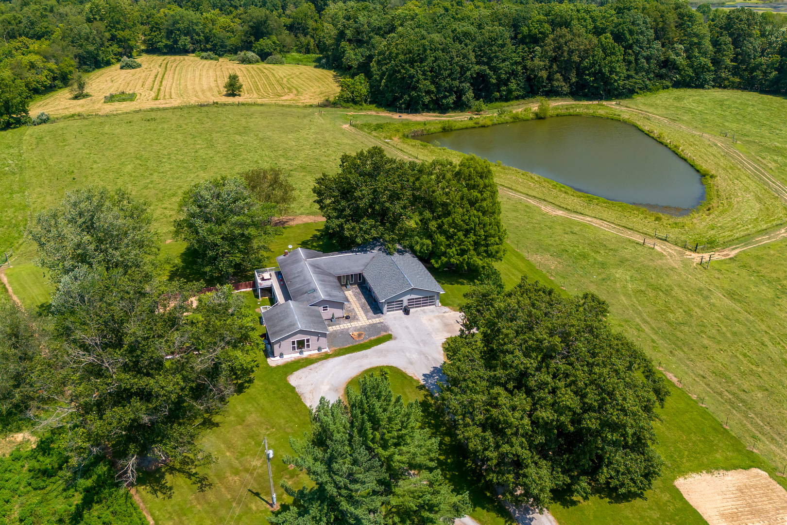 2930 Campground Road Anna, IL 62906 - Photo 8 of 81 an aerial view of a house with pool patio swimming pool and outdoor seating