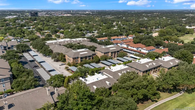 an aerial view of multiple house