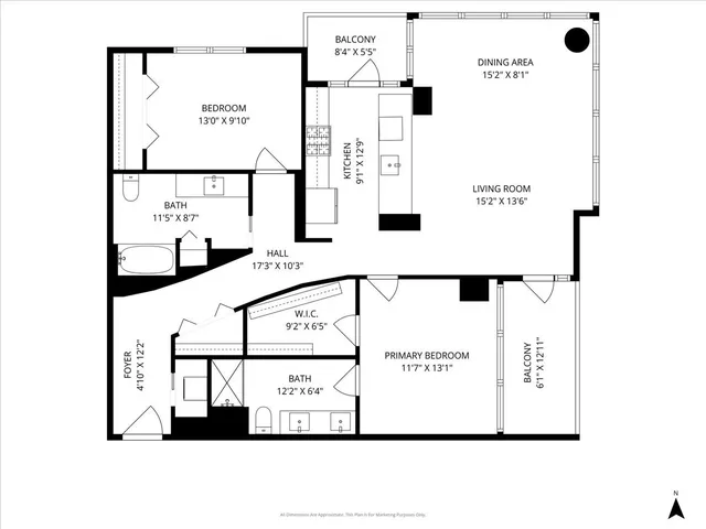 $3,950 | 123 South Green Street, Unit 803B, Chicago, IL 60607