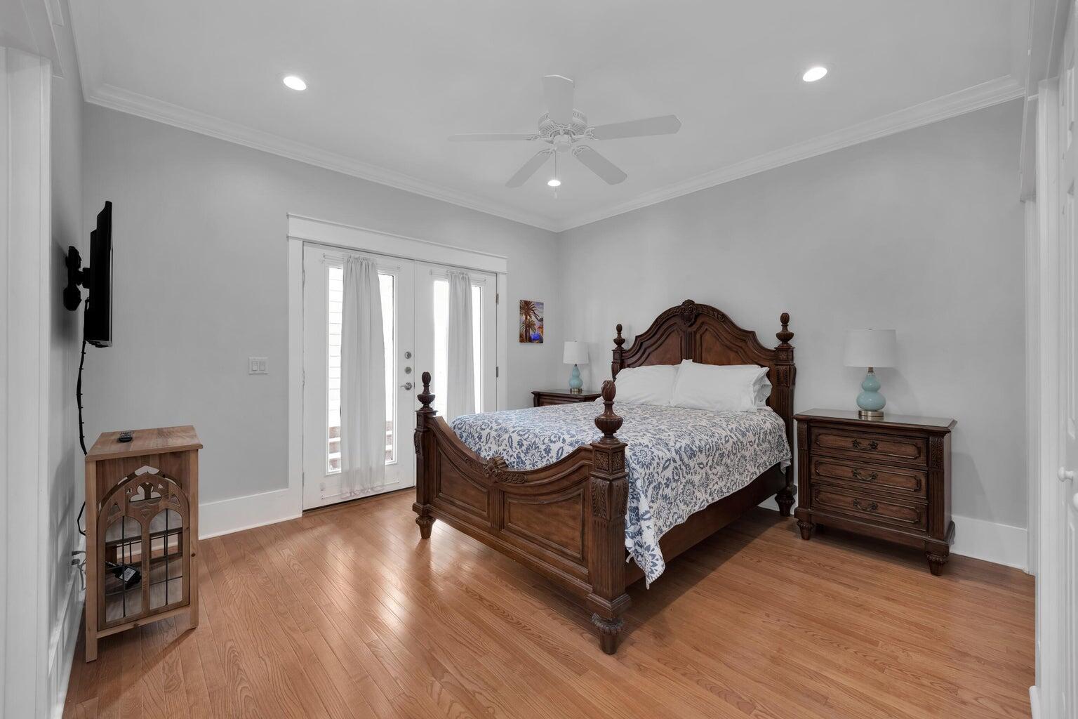 18 Beach Bike Way Inlet Beach, FL 32461 - Photo 37 of 80 a bedroom with a bed and wooden floor