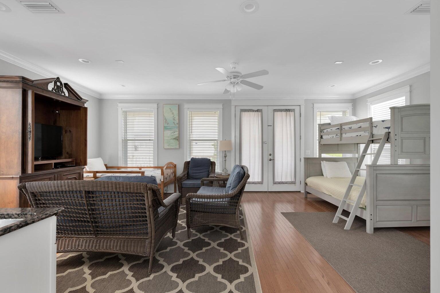 18 Beach Bike Way Inlet Beach, FL 32461 - Photo 54 of 80 a living room with furniture and a flat screen tv