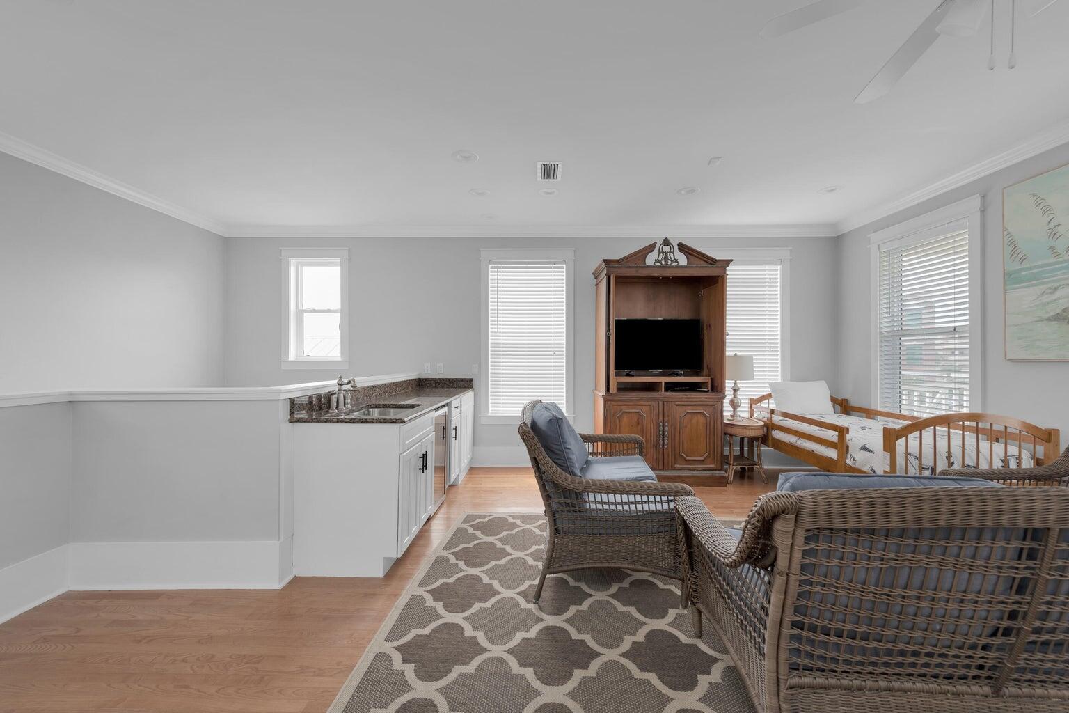 18 Beach Bike Way Inlet Beach, FL 32461 - Photo 55 of 80 a living room with furniture and a fireplace