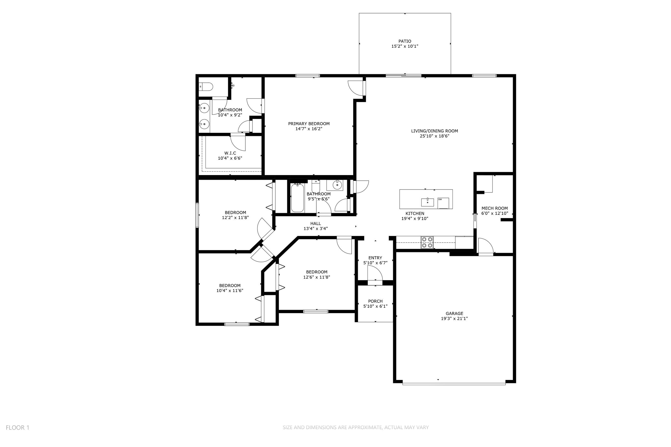1938 Jupiter Boulevard Southwest Palm Bay, FL 32908 - Photo 2 of 41 a picture of a floor plan