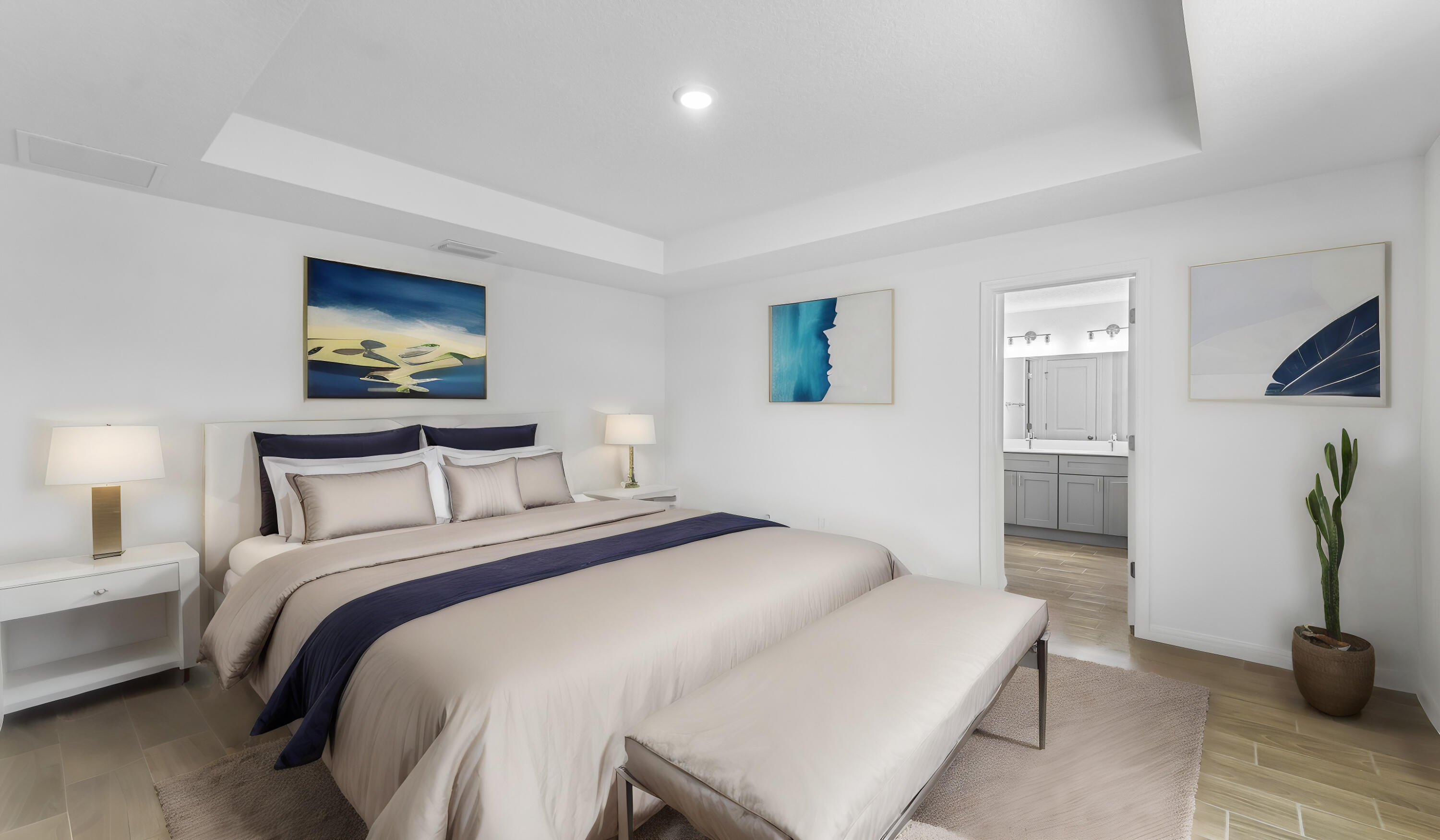 1938 Jupiter Boulevard Southwest Palm Bay, FL 32908 - Photo 41 of 41 a bedroom with a bed and a painting on the wall