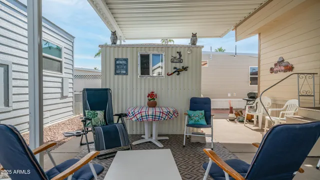 a view of balcony and patio