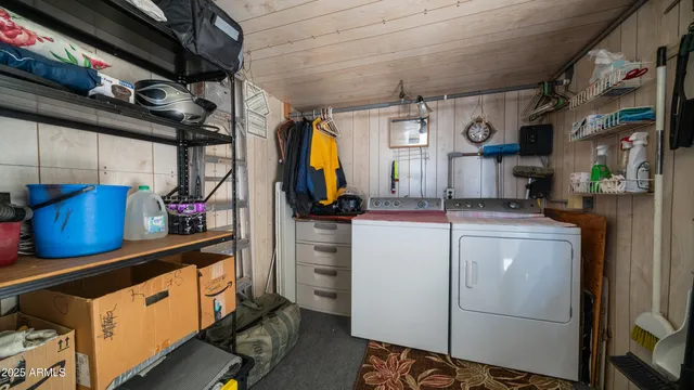 a room with storage and utility